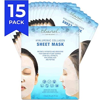 Ebanel Korean Collagen Facial Face Masks (15-Pack)