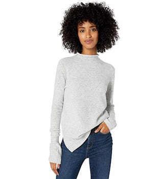 Goodthreads Women's Mid-Gauge Stretch Funnel Neck Sweater