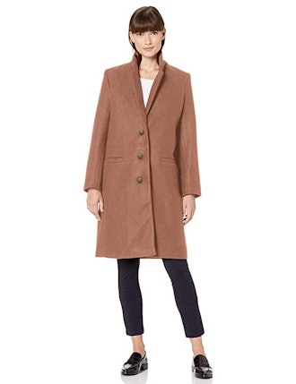 Amazon Essentials Women's Plush Button-Front Coat