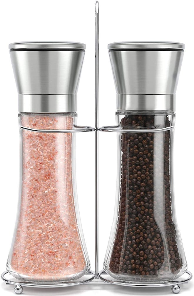 Stainless Steel Salt and Pepper Grinder Set (2-Pack)