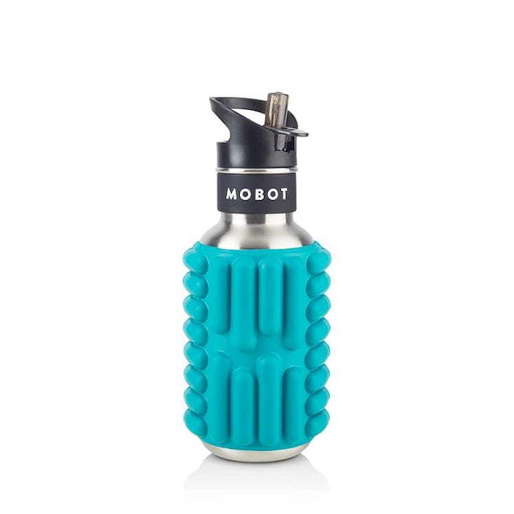 Mobot Firecracker Foam Roller Water Bottle, 18 oz. — Aqua