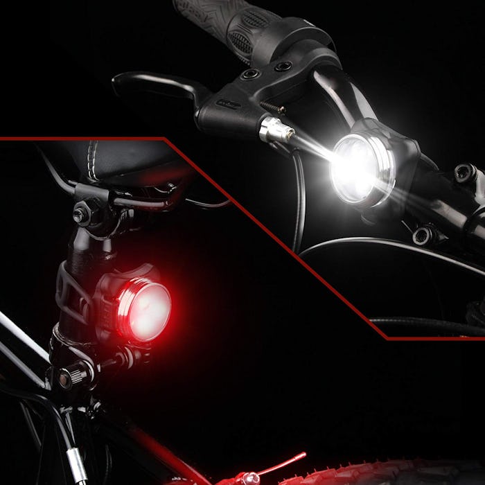 Ascher USB Rechargeable Bike Light Set