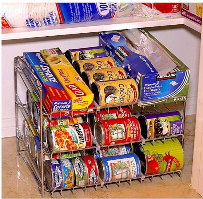 SimpleHouseware Stackable Can Rack Organizer