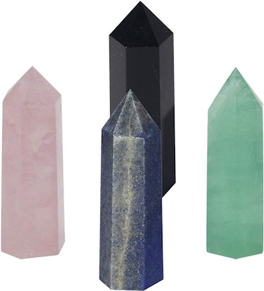 Luckeeper Healing Crystal Wands (4-Piece Set)