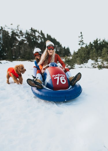 The new FUNBOY Snowmobile Sled for this winter can fit two people and withstand up to 25 below.