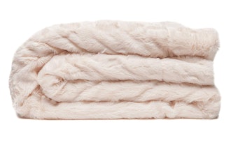 Chanasya Ruched Royal Luxurious Faux Fur Throw Blanket
