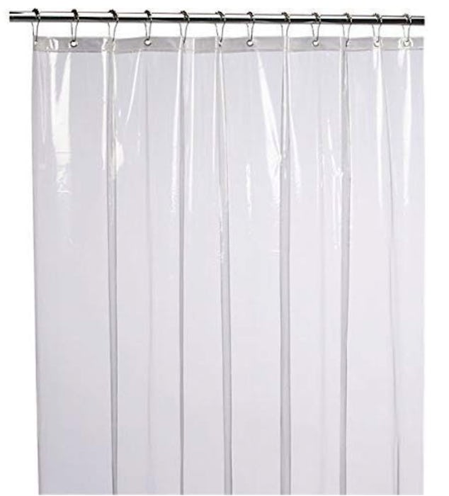 LiBa Mildew Resistant Antimicrobial PEVA 8G Shower Curtain Liner
