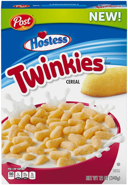 Post's latest Hostess collaboration is Twinkies Cereal.