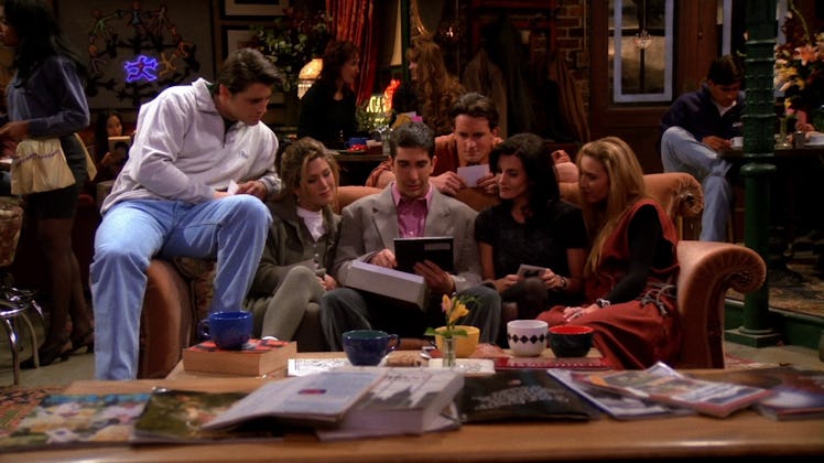 the cast of 'Friends' in Central Perk