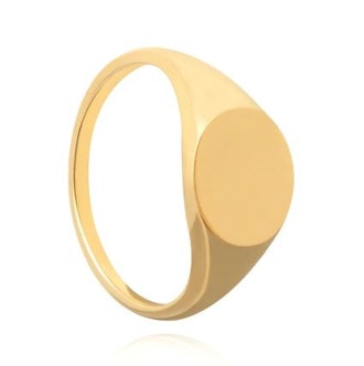 Basic 2.0 Large Signet Ring in Gold