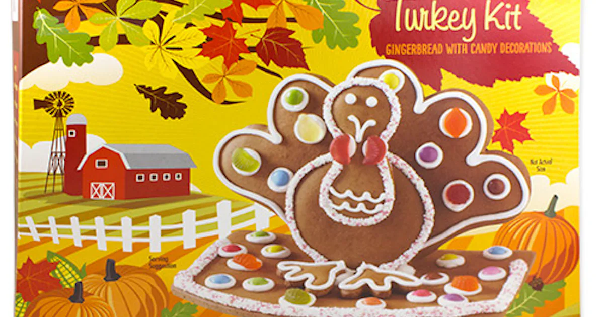 Trader Joe's Gingerbread Turkey Kit Is Just The Distraction Your Kids Need
