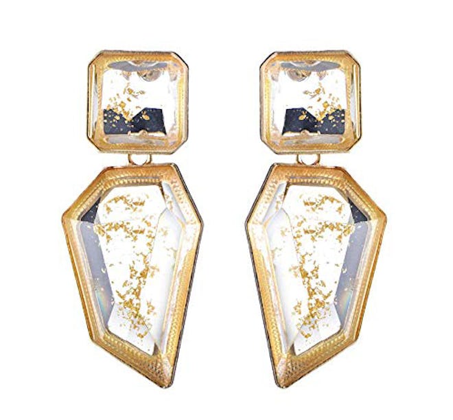 Acrylic Geometric Statement Drop Earrings KELMALL COLLECTION