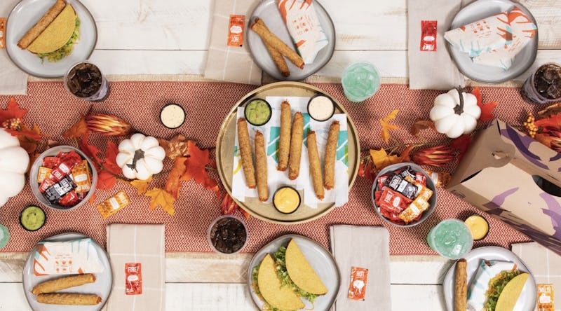 Taco Bell's Rolled Chicken Taco Party Pack is perfect for your Friendsgiving gathering.