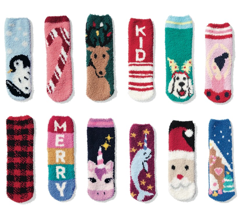 Shop the Old Navy Cozy Sock sale to find festive holiday socks for the whole family.