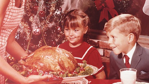 Serving a large meal during the holidays is an old-time tradition.