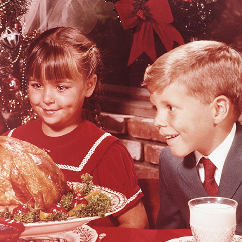 Serving a large meal during the holidays is an old-time tradition.