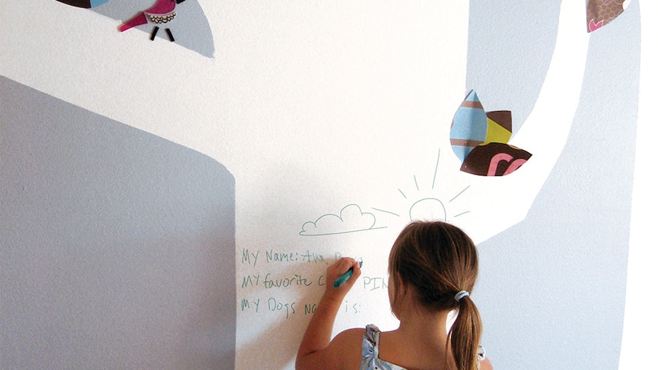 Crayola's Dry Erase Wall Paint Is So Incredibly Creative