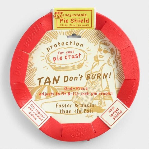 This adjustable silicone pie shield will make sure you have a perfect crust.