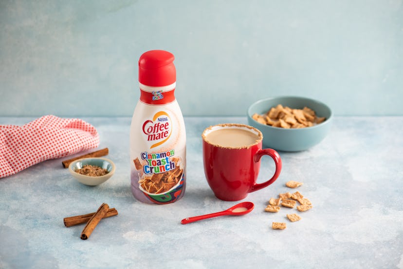 Coffee mate Cinnamon Toast Crunch creamer is the cereal and coffee mash-up you crave.