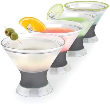 Host Insulated Stemless Martini Glasses