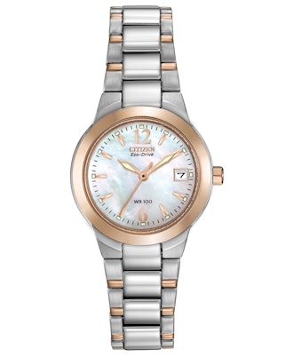 Eco-Drive Chandler Two-Tone Stainless Steel Bracelet Watch 26mm