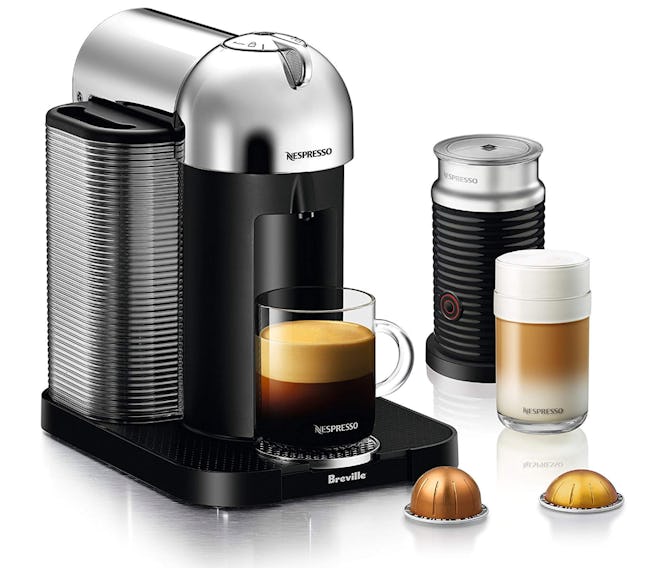 Breville Vertuo Coffee and Espresso Machine, Chrome