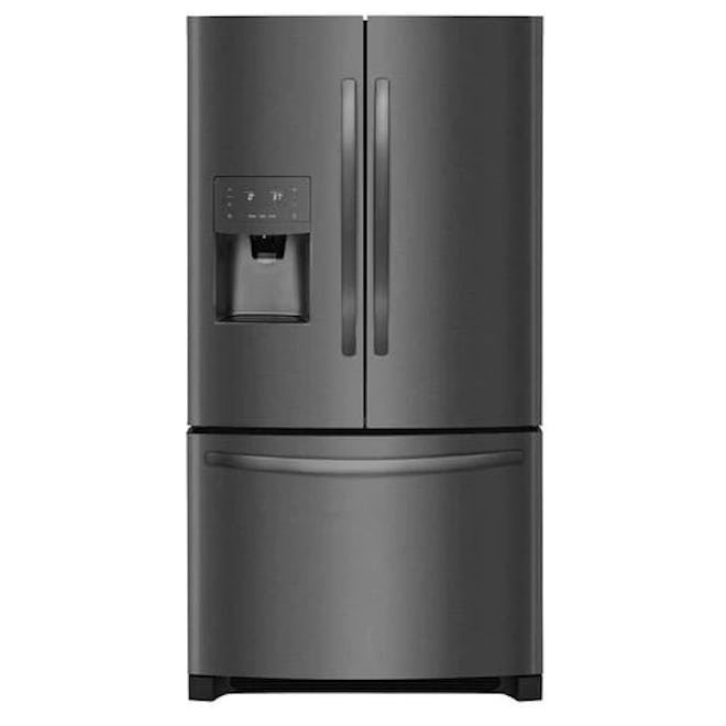 Frigidaire 26.8-cu ft 3-Door Standard-Depth French Door Refrigerators Single Ice Maker (Black Stainl...