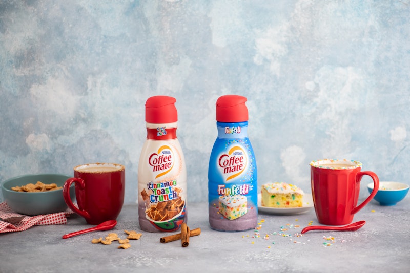 Coffee Mate's Cinnamon Toast Crunch & Funfetti Creamers are coming in 2020.