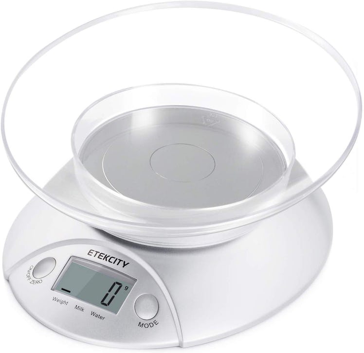 Etekcity Digital Kitchen Food Scale with Removable Bowl