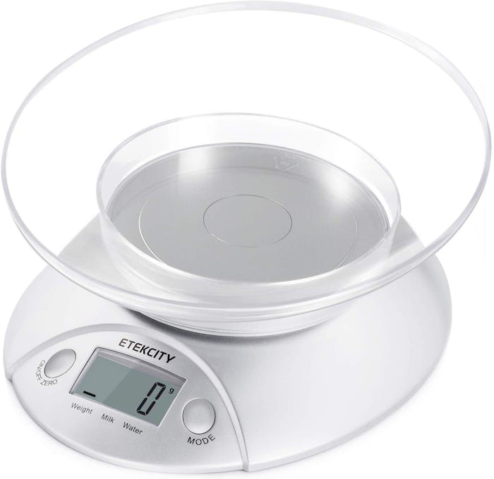 Etekcity Digital Kitchen Food Scale with Removable Bowl