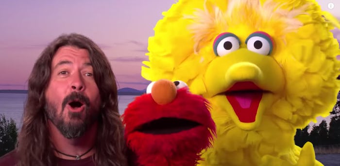 Dave Grohl sang a song with Elmo and Big Bird.