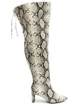 Eloquii online Domenique Snakeskin Boots New