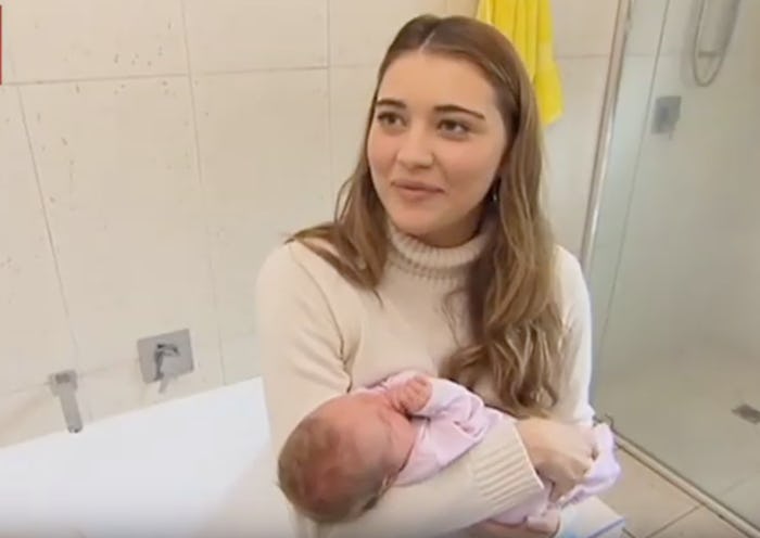 A 23-year-old Australian woman gave birth in her bathroom, and she didn't even know she was pregnant...