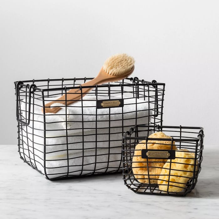 Wire baskets from Target's Magnolia label