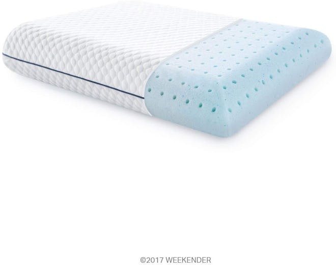 WEEKENDER Ventilated Gel Memory Foam Pillow, Standard