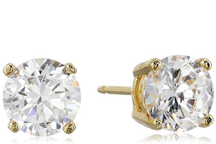 AmazonEssentials Cubic Zirconia Stud Earrings