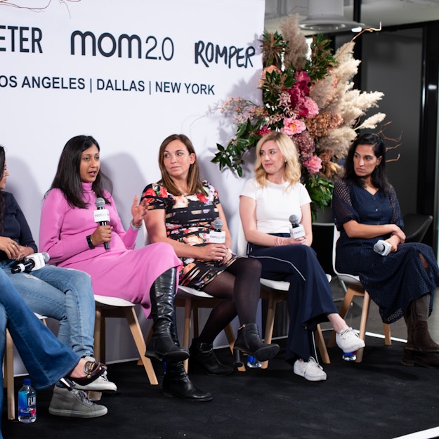 Six women on a panel at a popup at the Bustle Digital Group offices on November 13.