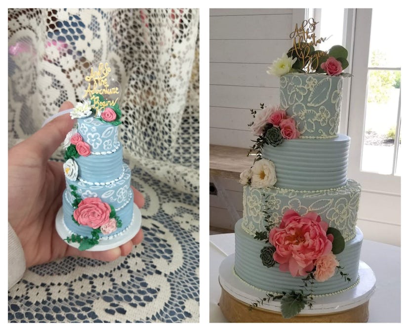 Etsy seller Forever Figurines also creates replicas of wedding cakes for customers