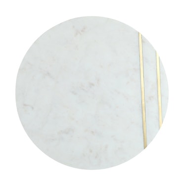 Marble Inlay Round Serving Board