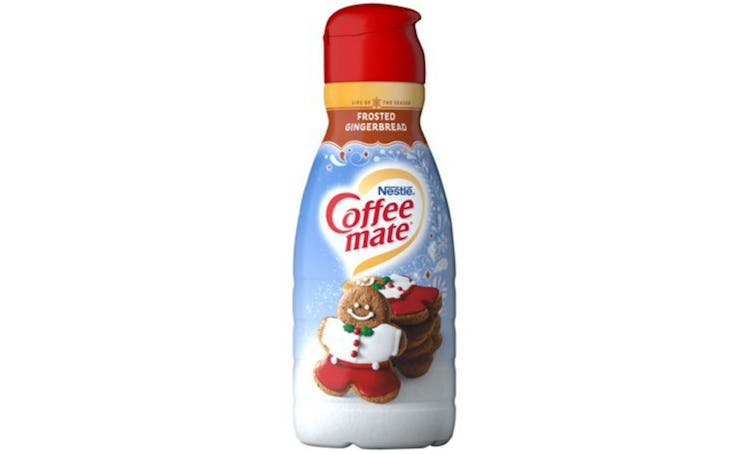 Coffee Mate's Frosted Gingerbread Creamer is available at Walmart.