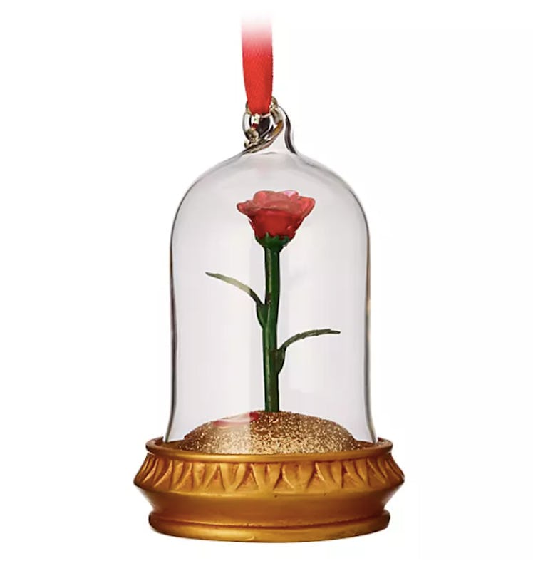 Enchanted Rose Light-Up Sketchbook Ornament – Beauty and the Beast
