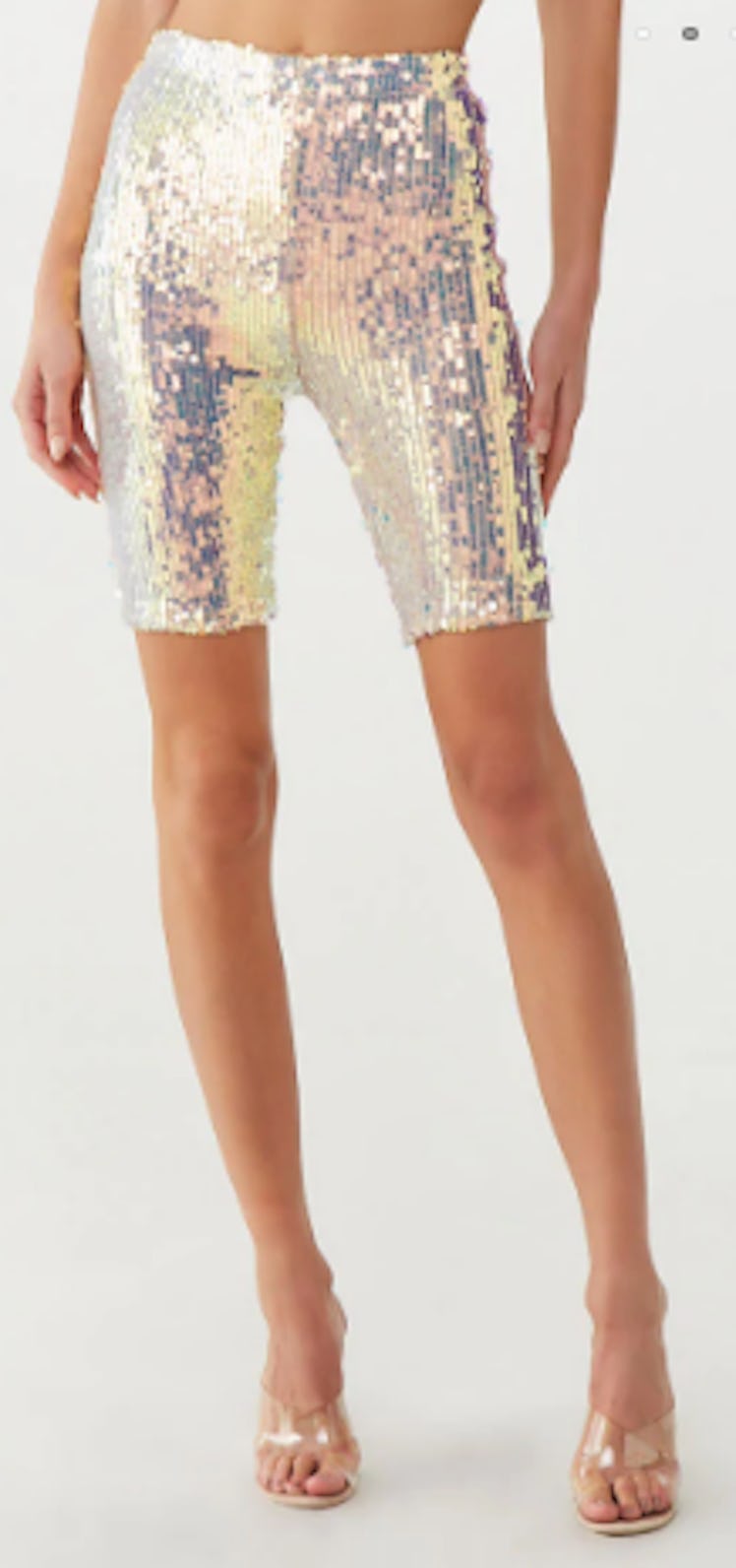 Sequin Biker Shorts