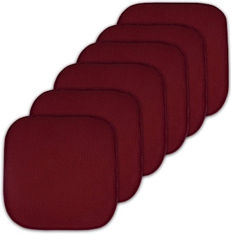 Sweet Home Collection Cushion Memory Foam Chair Pads (set of 6)