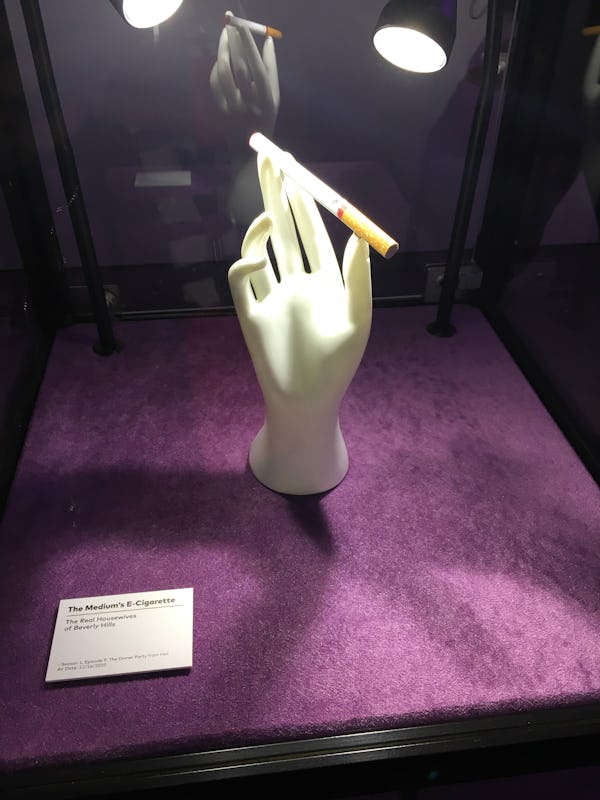 Allison DuBois' e-cigarette in display case at BravoCon 2019