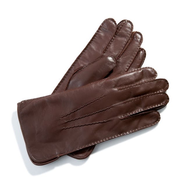 Men's Cashmere Lined Leather Gloves