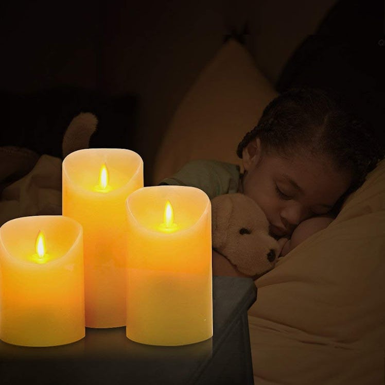 YIWER Flameless Candles (Set of 3)