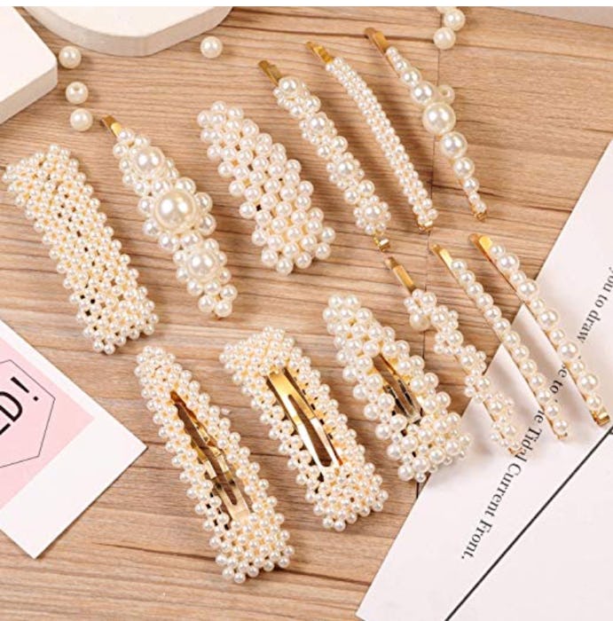 Pearl Hair Clips (12-Pack)