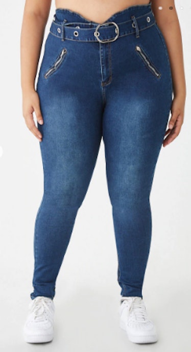Plus Size Skinny Ankle Jeans