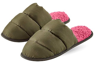 HUE Women's Fashion Slide Slippers with Hard Sole