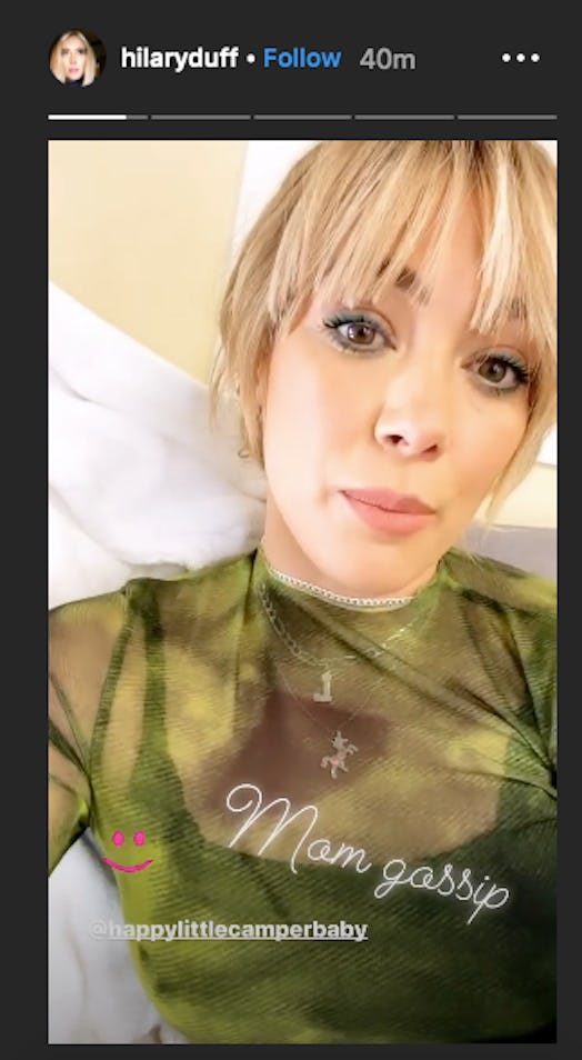 Hilary Duff's Lizzie McGuire bangs are a throwback for the show's reboot. 